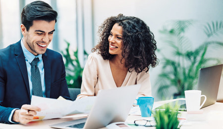 Picture of two people at the meeting
